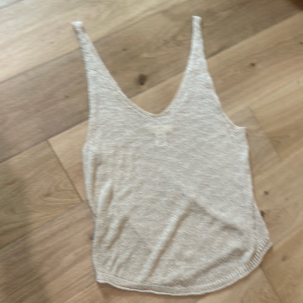 By Together Beige Knit Tank Top